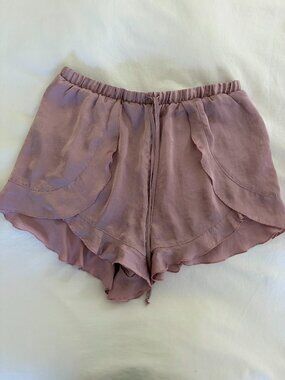 Free People Flutter Satin Shorts